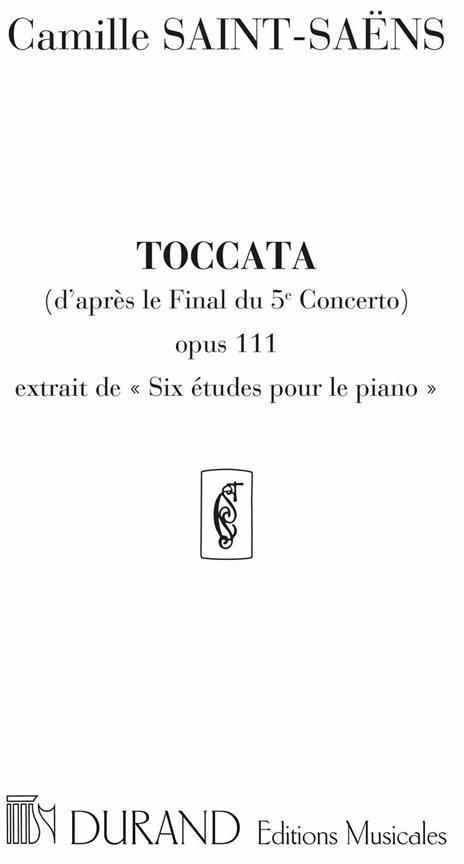 Toccata Op 111 N 6 Piano (D'Apres Le 5 Concerto)